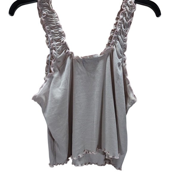 TopShop ruched tanktop size US 14 stretchy 100% cotton material NWOT - Picture 2 of 6